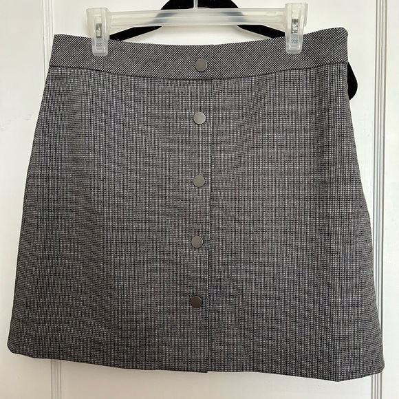 High-Waisted A-Line Mini Tweed Skirt - Picture 1 of 7